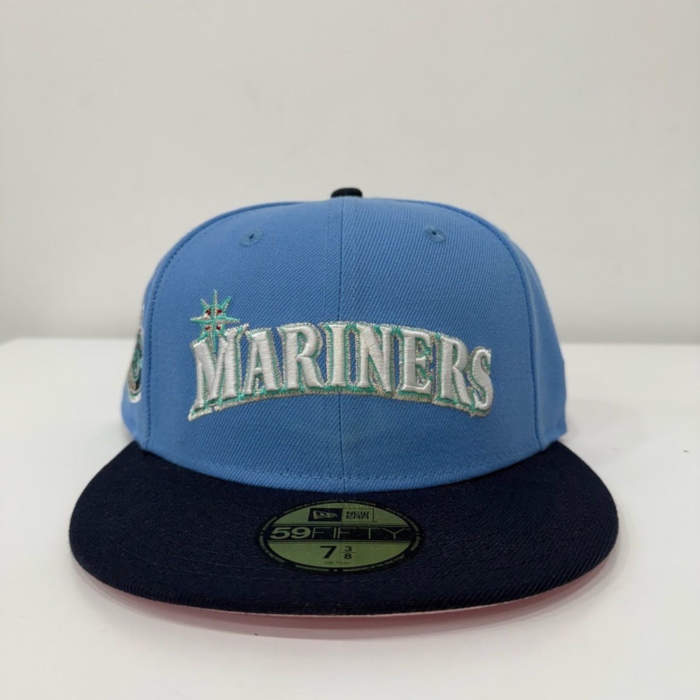 Seattle Mariners New Era Hat Club 59Fifty MLB Pinky Fitted Cap Hat 7 3/8